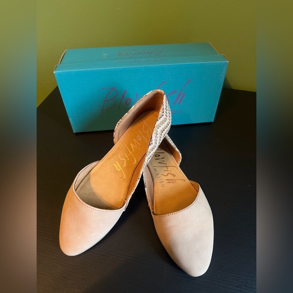 Blowfish Women's Tan D'Orsay Flat